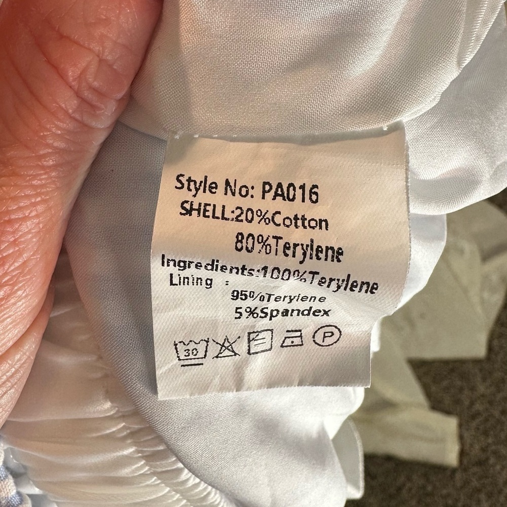 Exlura Blue and White Stripe High Waisted Boxer Shorts Size Small - Picture 7 of 11